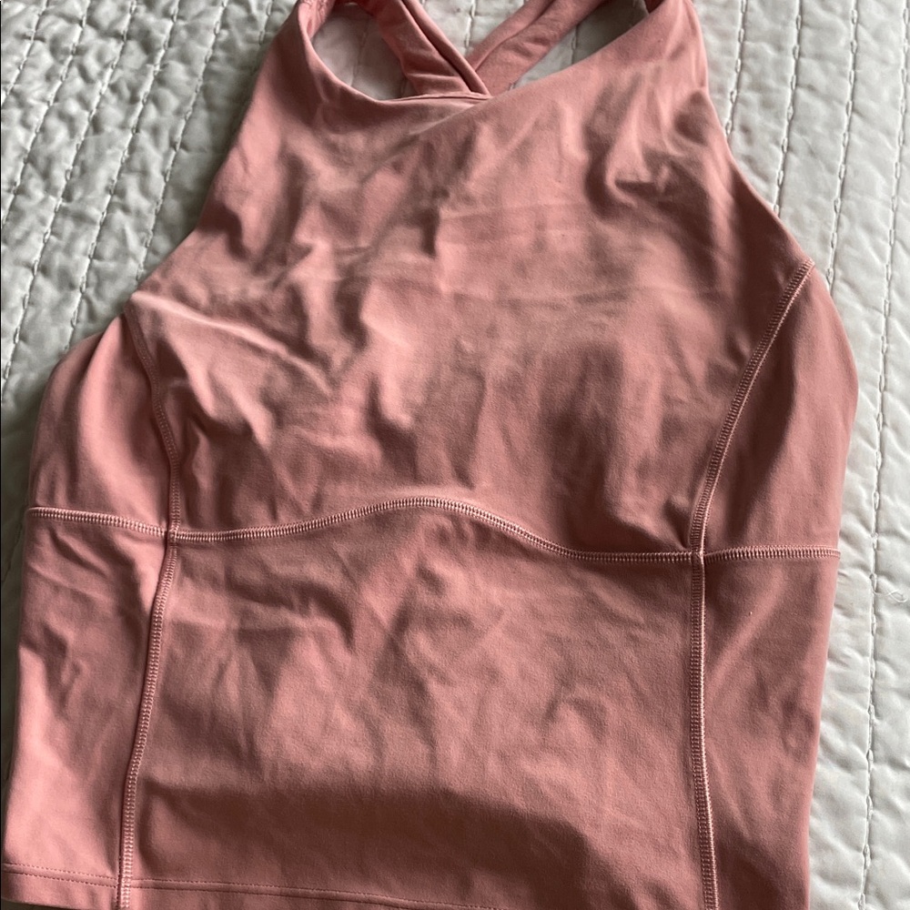 Pink Sleeveless Athletic Top